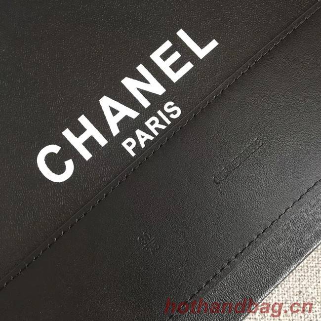 Chanel Wide leather belt with 53 mm CC4267 black