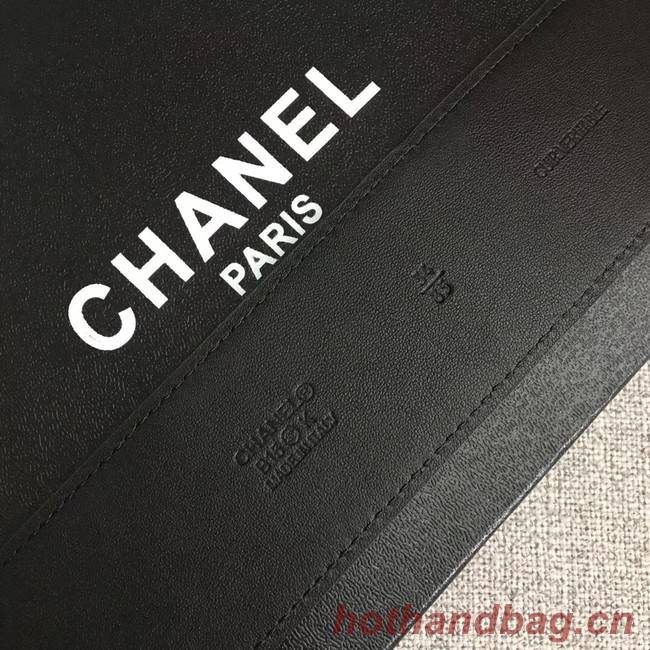 Chanel Wide leather belt with 53 mm CC4268 black