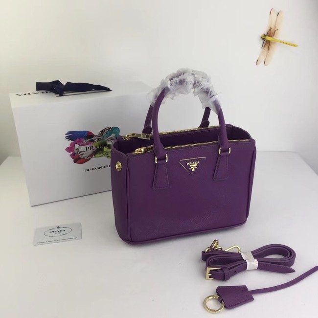 Prada Galleria Small Saffiano Leather Bag BN2316 purple