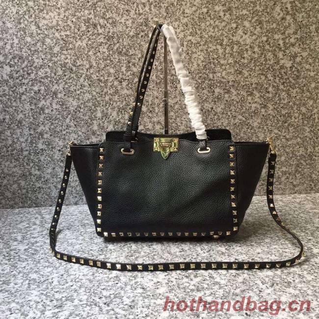 VALENTINO Rockstud medium tote 0972 black