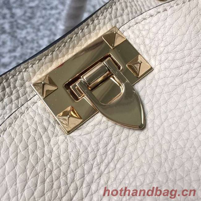 VALENTINO Rockstud medium tote 0972 white