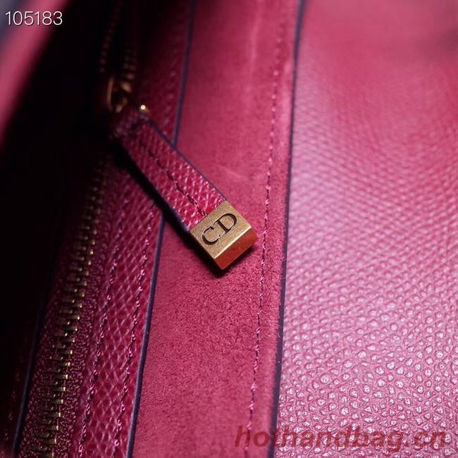 Dior SADDLE-TAS VAN KALFSLEER M0446CW Wine