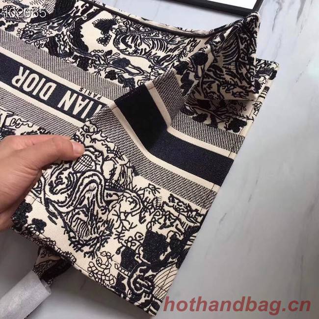 DIOR BOOK TOTE BAG TOILE DE JOUY M1286ZT off-white