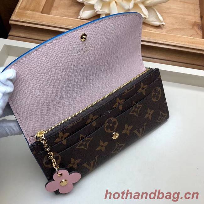 Louis Vuitton EMILIE WALLET M63895 Bleu Jean Blue