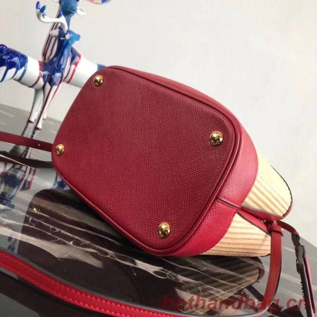 Prada Double Medium bag 1BA210 red