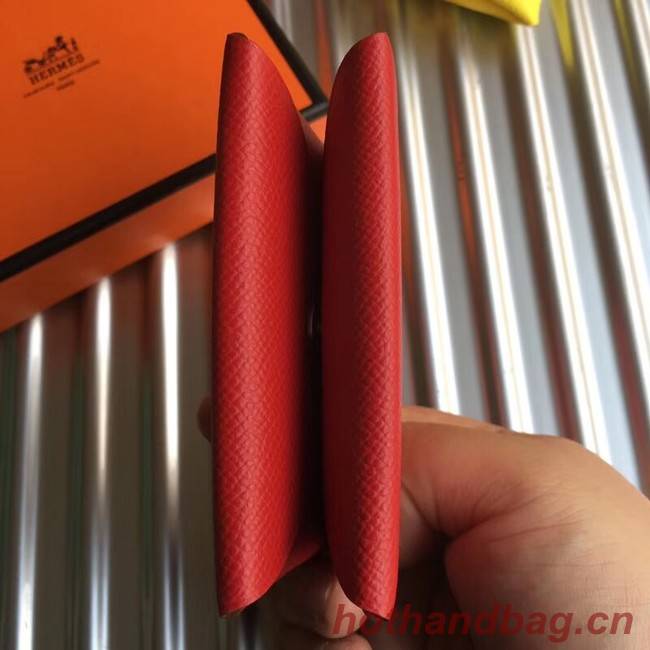 Hermes Bastia Epsom card case H0369 red