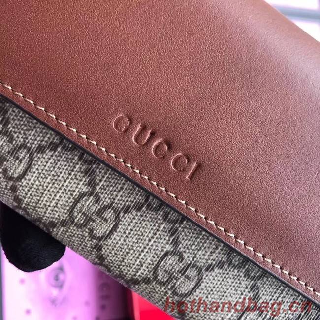 Gucci GG Supreme wallet 410100 brown