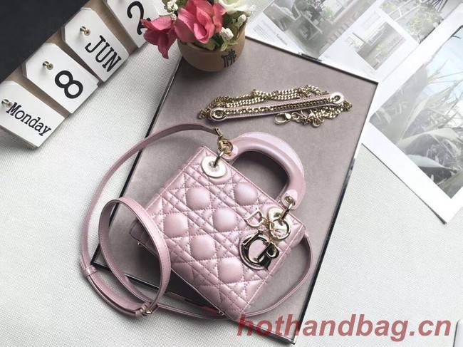 MINI LADY DIOR-TAS VAN LAMSLEER M15P pink