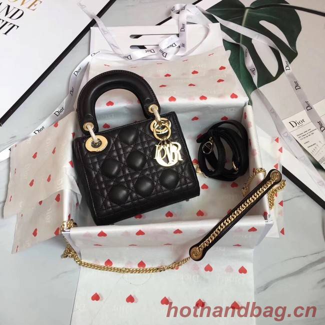 MINI LADY DIOR-TAS VAN LAMSLEER CAL44500 black