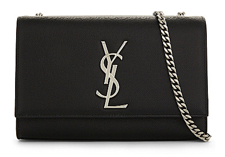 SAINT LAURENT Kate Monogram leather shoulder bag 87613 black