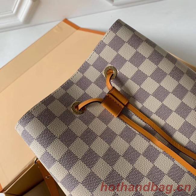 Louis vuitton original Damier Azur NEONOE N44022 yellow