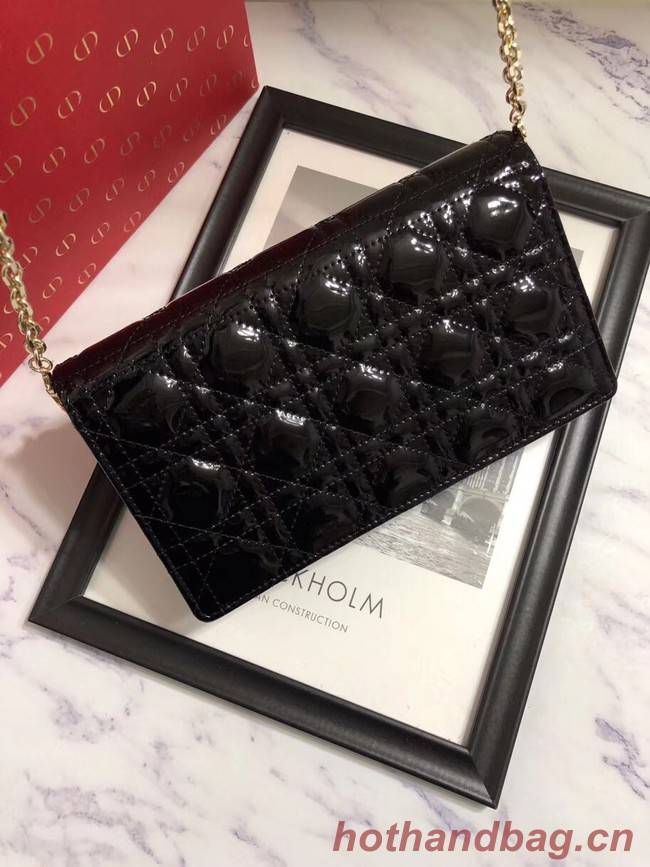 LADY DIOR CALFSKIN WALLET M9001 black