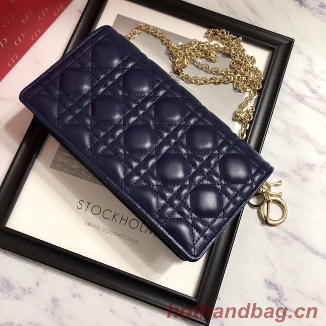 LADY DIOR-CLUTCH VAN LAMSLEER S0204 dark blue