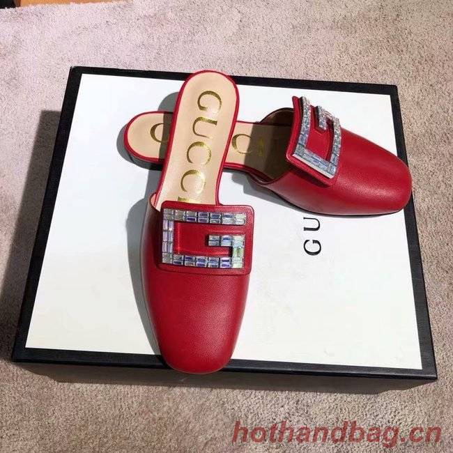 Gucci slide with crystal G GG1472BL-2