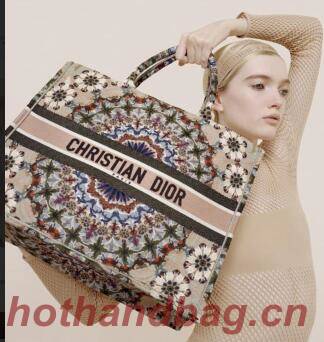 DIOR BOOK TOTE BAG VAN GEBORDUURD CANVAS M1286ZBE