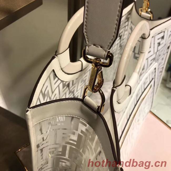 Fendi RUNAWAY PU tote bag 8BH360A white