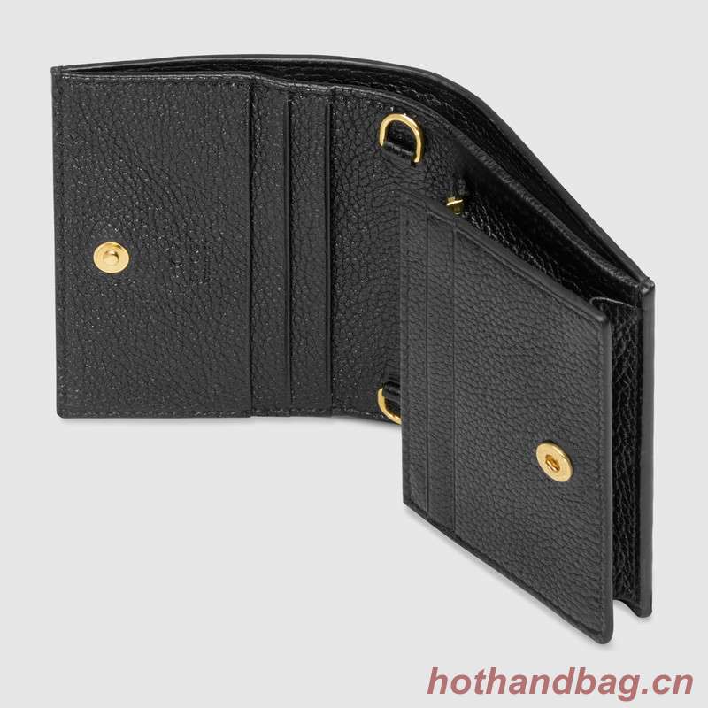 Gucci Zumi Card Holder 570660 Black