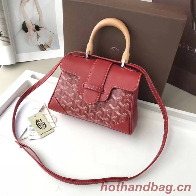 Goyard Calfskin Leather Mini Tote Bag 9955 Red