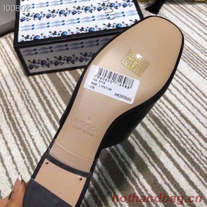 Gucci Princetown leather slipper GG1500BL-2