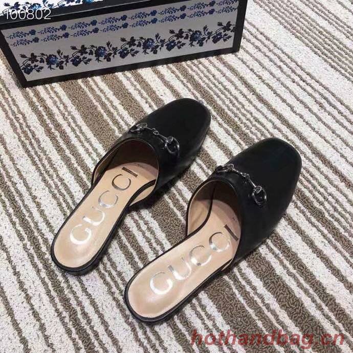 Gucci Princetown leather slipper GG1500BL-2