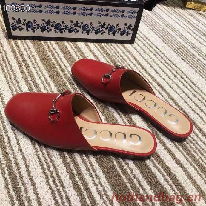 Gucci Princetown leather slipper GG1500BL-3