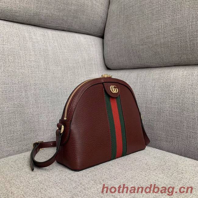 Gucci Ophidia Small Shoulder Bag 499621 Burgundy