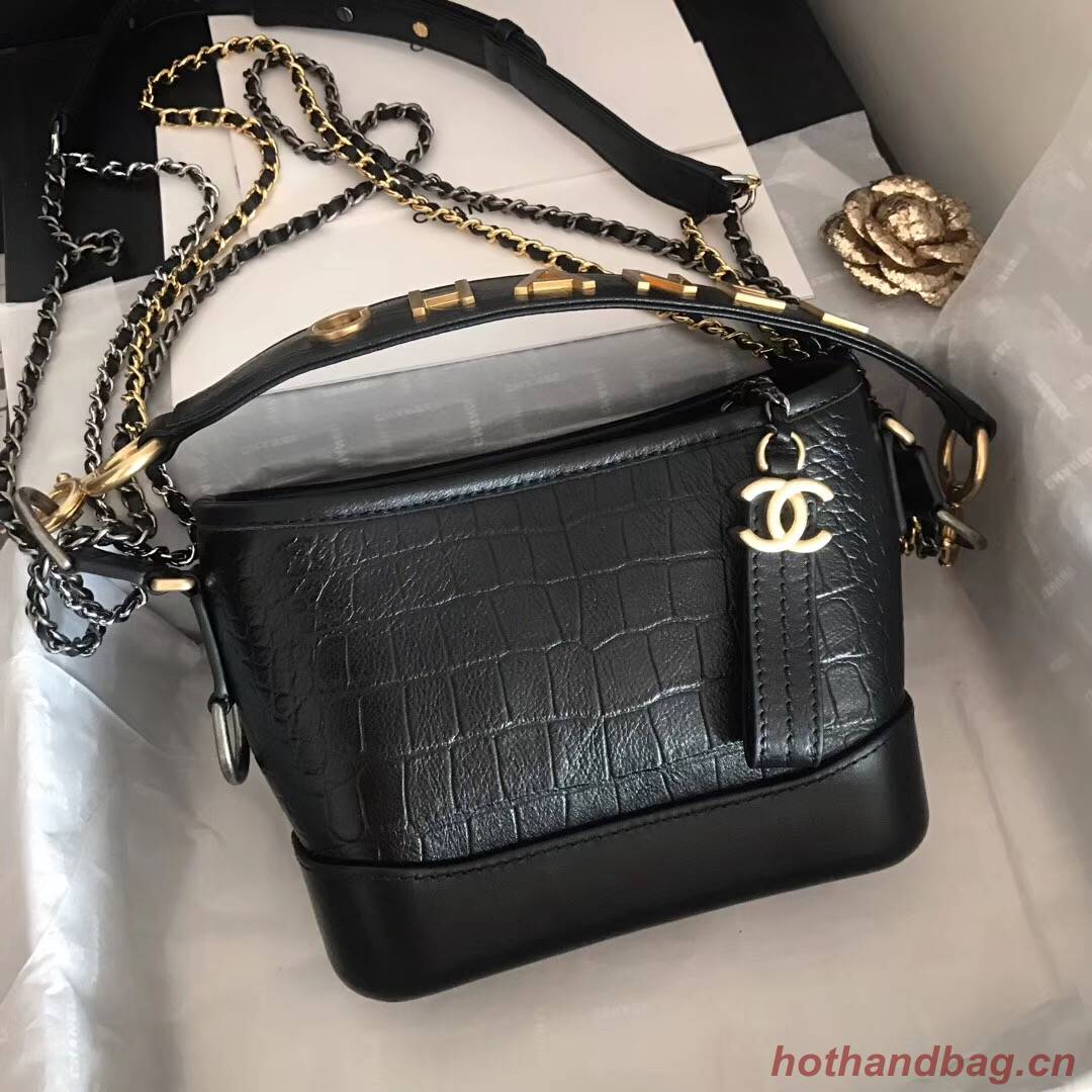 Chanel gabrielle small hobo bag A91810 black