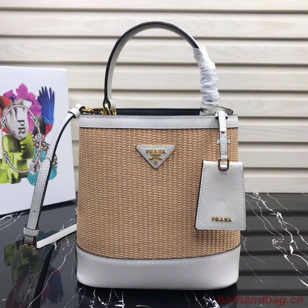 Prada Double Medium bag 1BA210 White