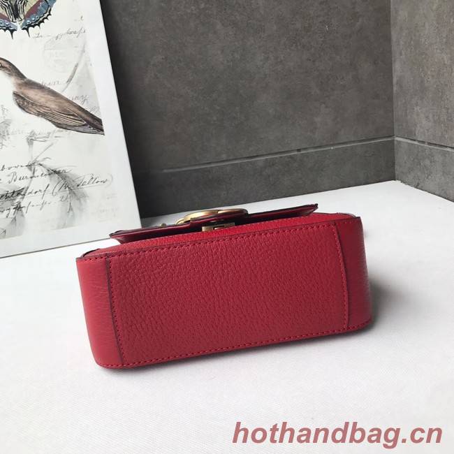 Gucci GG Marmont mini top handle bag 547260 red