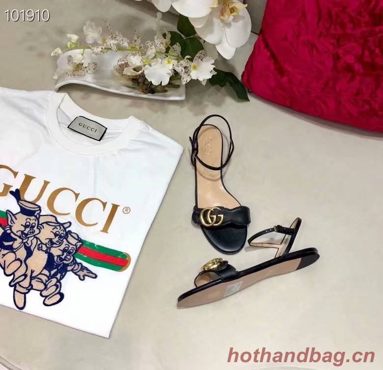 Gucci Leather Double G sandal GG1533BL-1