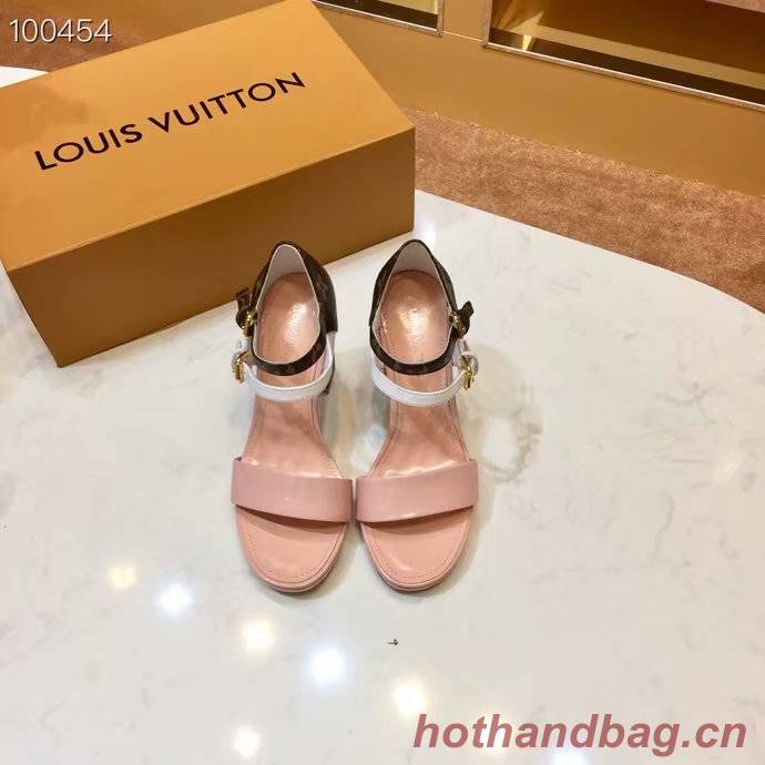 Louis Vuitton lady leather Sandals LV953SY-1 9CM height