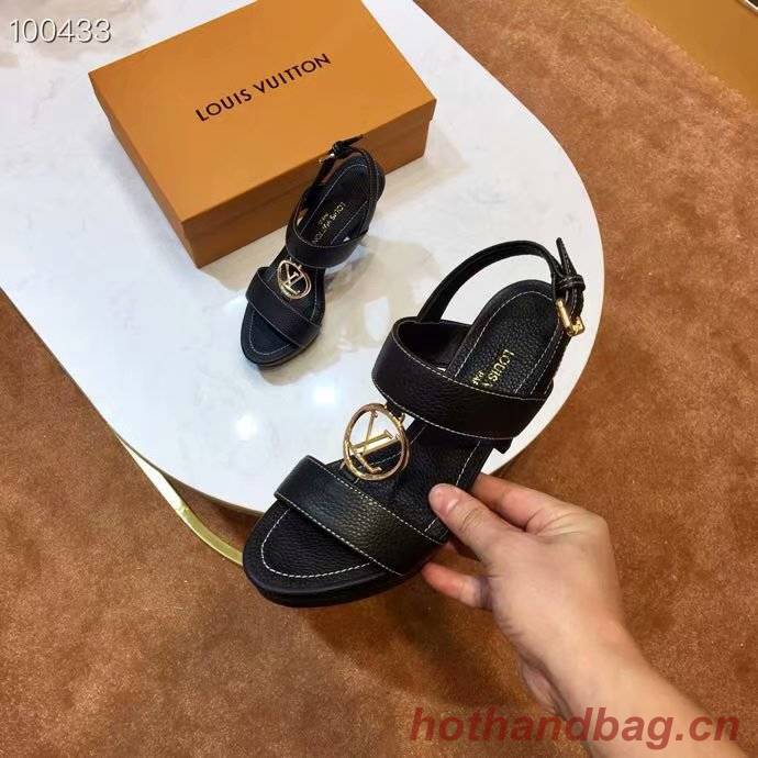 Louis Vuitton lady leather Sandals LV955SY-1 10CM height