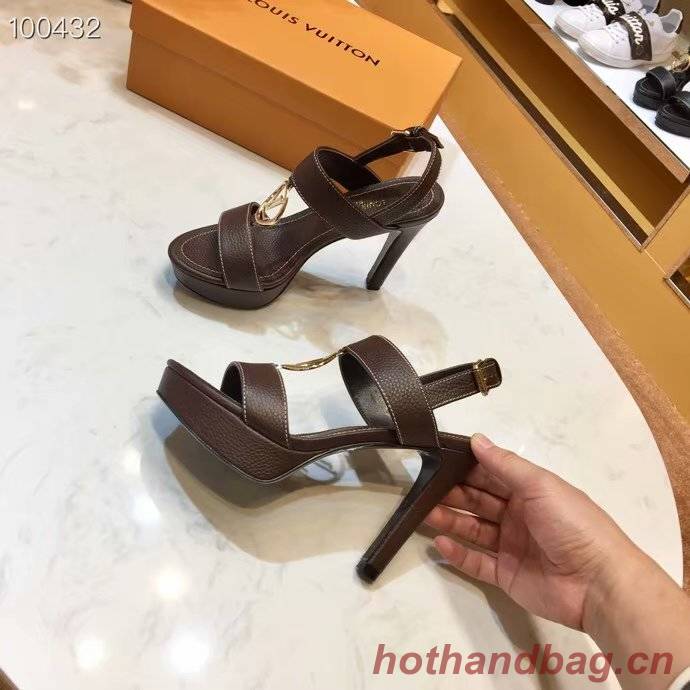 Louis Vuitton lady leather Sandals LV955SY-2 10CM height