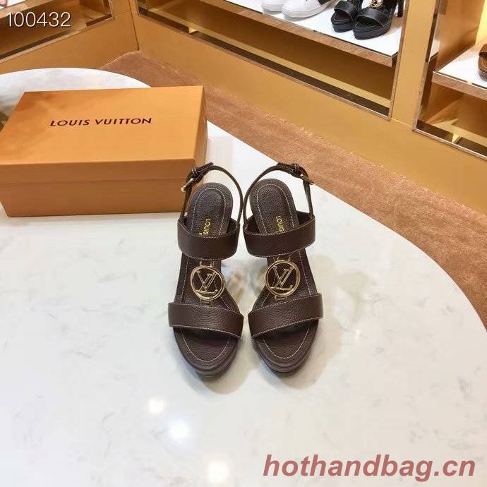 Louis Vuitton lady leather Sandals LV955SY-2 10CM height