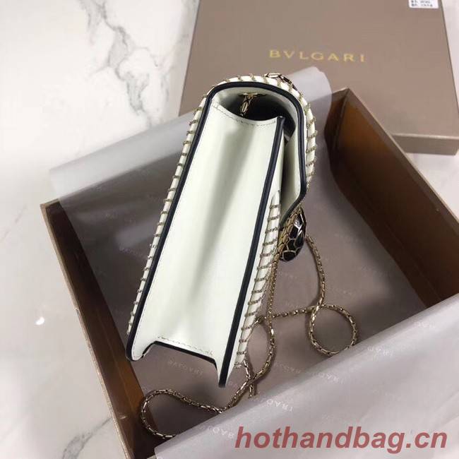 BVLGARI mini Shoulder Bag Calfskin Leather BG22889 white