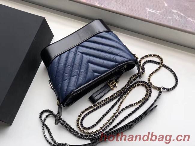 Chanel gabrielle small hobo bag A91810 blue&black