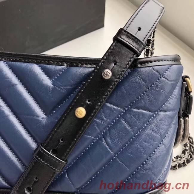 Chanel gabrielle small hobo bag A91810 blue&black