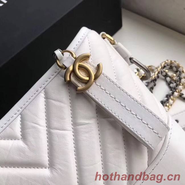 Chanel gabrielle small hobo bag A91810 white