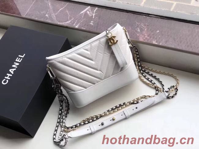 Chanel gabrielle small hobo bag A91810 white