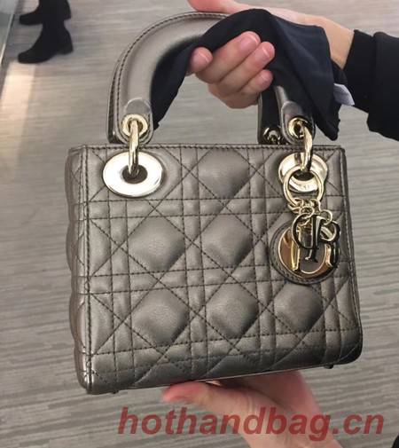 MINI LADY DIOR-TAS VAN LAMSLEER CAL44500 Silver gray