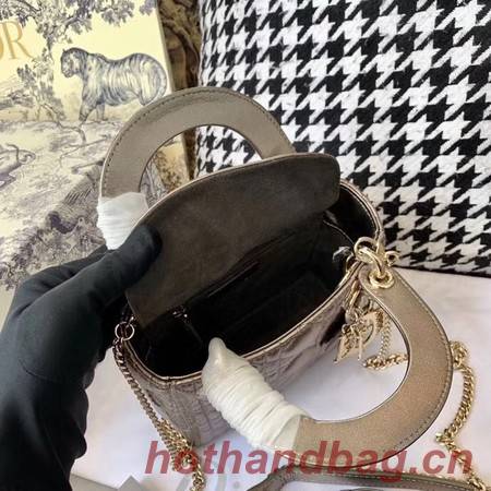 MINI LADY DIOR-TAS VAN LAMSLEER CAL44500 Silver gray