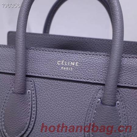 CELINE NANO LUGGAGE BAG IN LAMINATED LAMBSKIN 189244-13