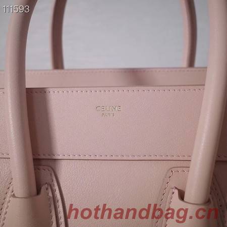 CELINE MICRO LUGGAGE HANDBAG IN LAMINATED LAMBSKIN 167793-23