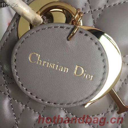 LADY DIOR LAMBSKIN BAG CAL44550 grey