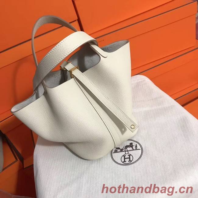 Hermes Picotin Lock PM Bags Original Leather H8688 white