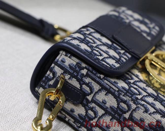 Dior 30 MONTAIGNE JACQUARD CANVAS BOX BAG M928 blue