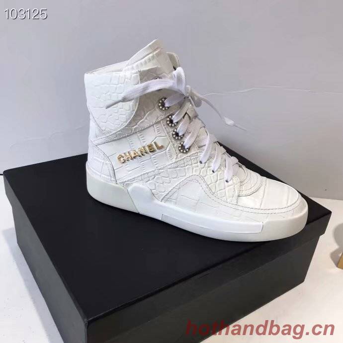 Chanel Shoes Crocodile CH2535JYX White