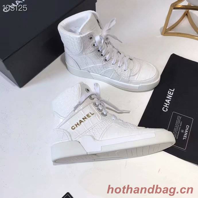 Chanel Shoes Crocodile CH2535JYX White