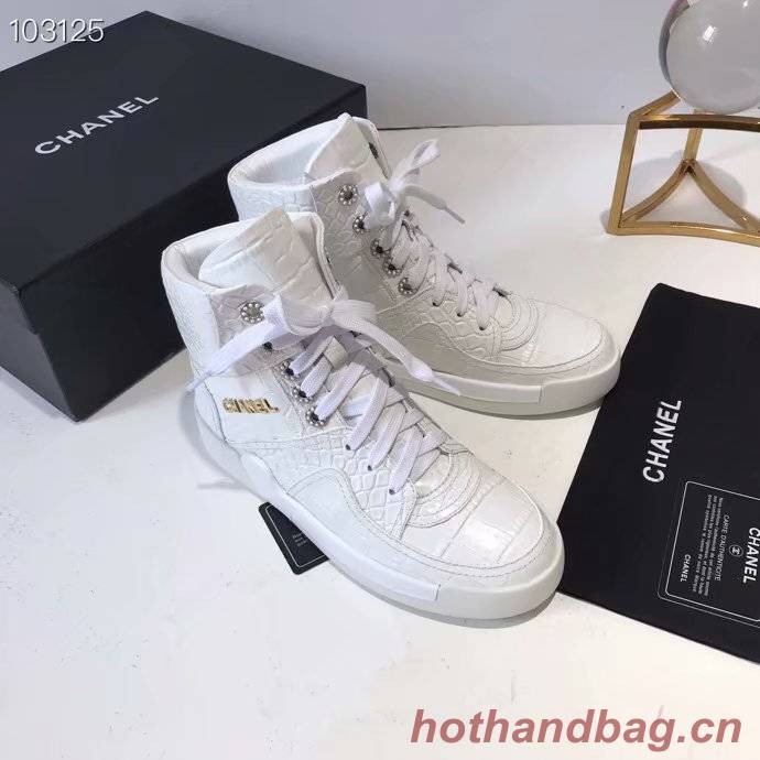 Chanel Shoes Crocodile CH2535JYX White