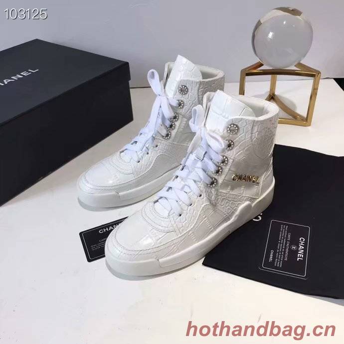 Chanel Shoes Crocodile CH2535JYX White